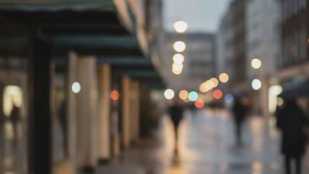 A row of softly lit UK pharmacy shopfronts at dusk representing the growing number of Wegovy tablet providers